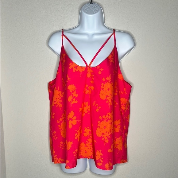 Emily Rose Red and Orange Relaxed Camisole - Picture 1 of 3